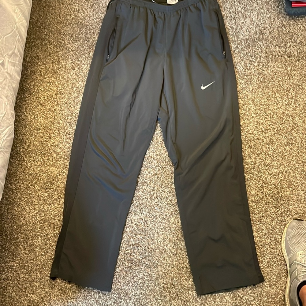 Light grey Nike dri fit running sweats